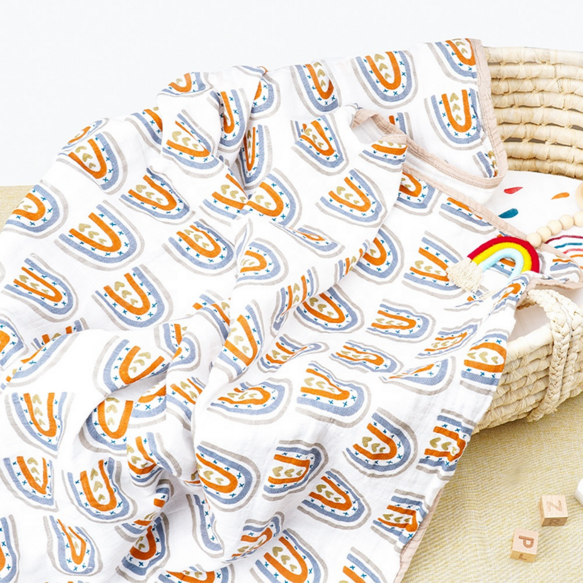Bamboo Cotton Muslin Blankets
