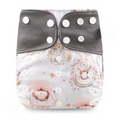 Pocket AWJ Grey Mesh Cloth Nappy - Girly Woodlands