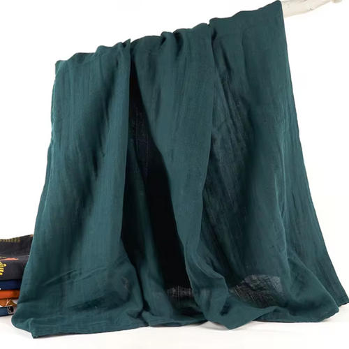 100% Cotton Muslin Blanket - Green