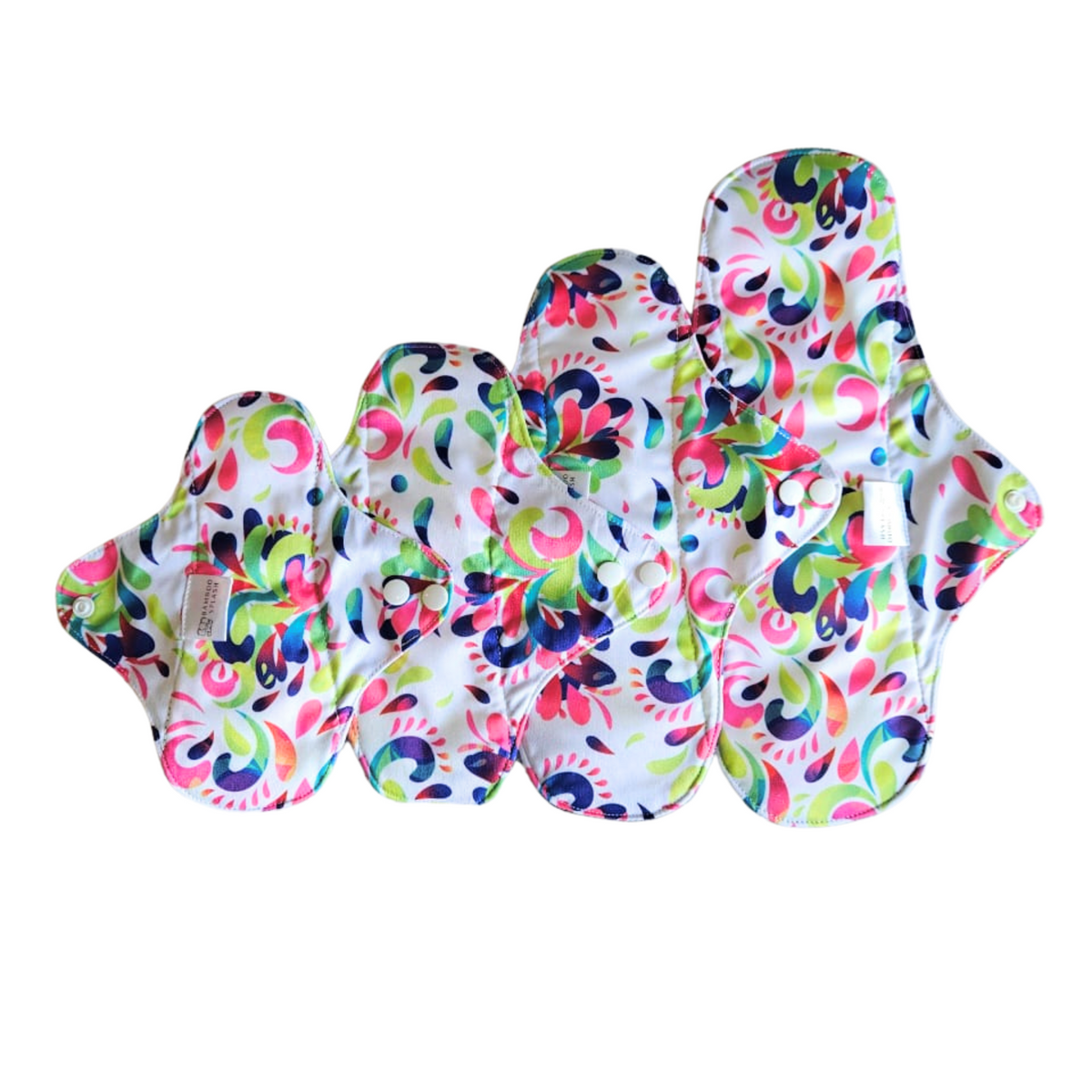 Menstrual Cloth Pad Set - Tropical Bloom