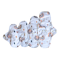 Menstrual Cloth Pad Set - Rainy Rainbow