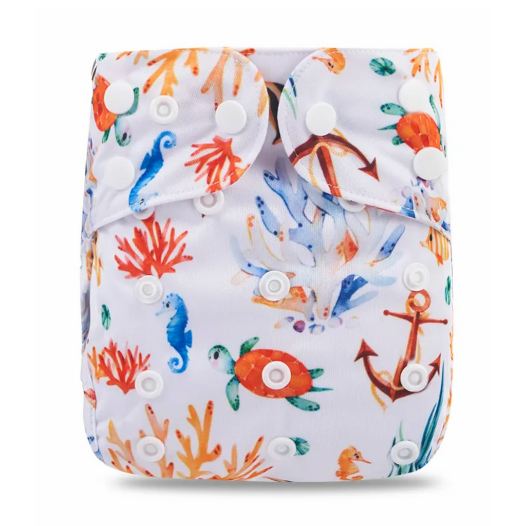 Cover Cloth Nappy - Under the sea