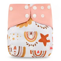 Pocket AWJ Grey Mesh Cloth Nappy - Dazzling Rainbows
