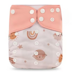Pocket AWJ Grey Mesh Cloth Nappy - Girly Space