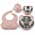 Bamboo Splash – Tiny Tummies Feeding Set | Pink