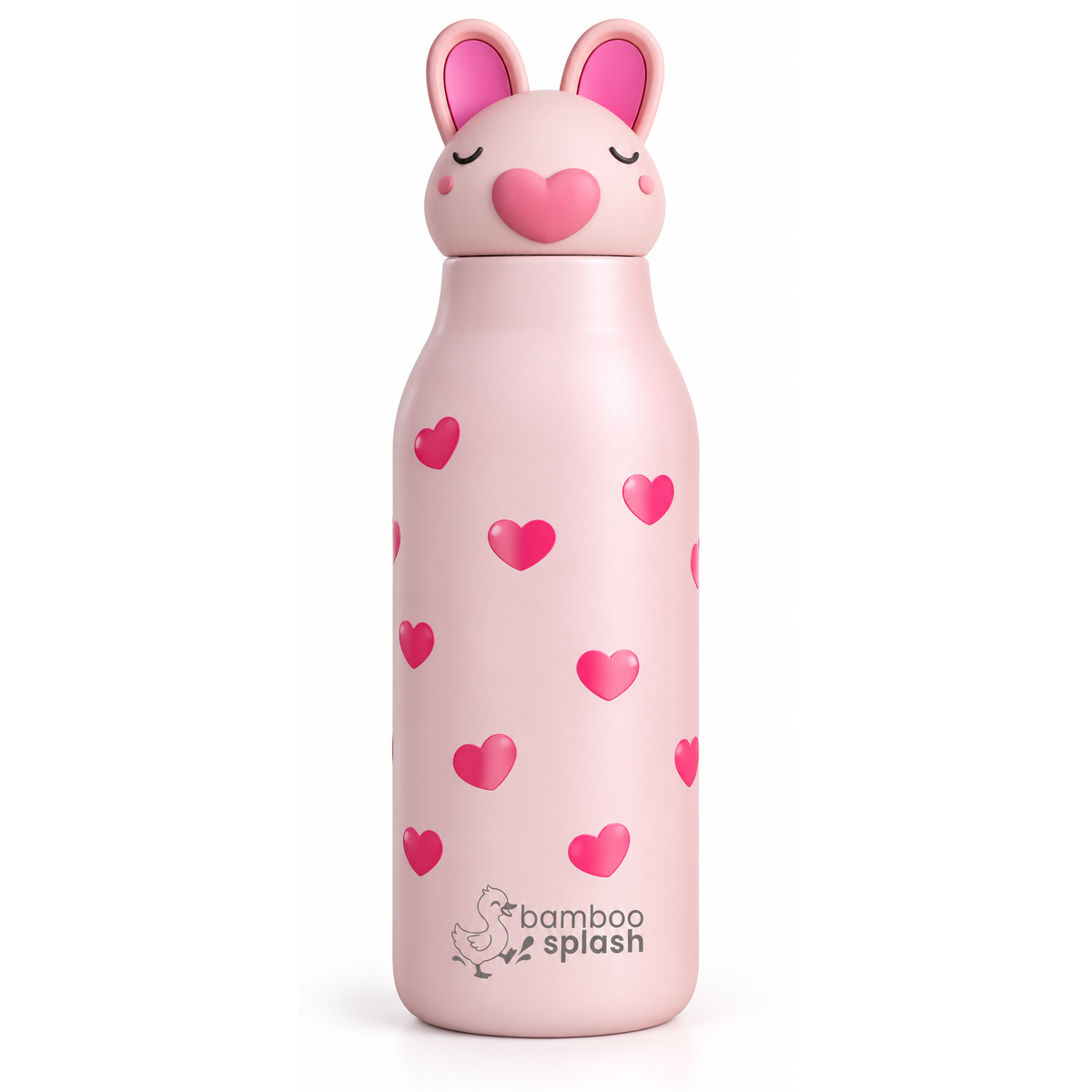 Bamboo Splash 500ml Kids Stainless Steel Water Bottle | Bunny