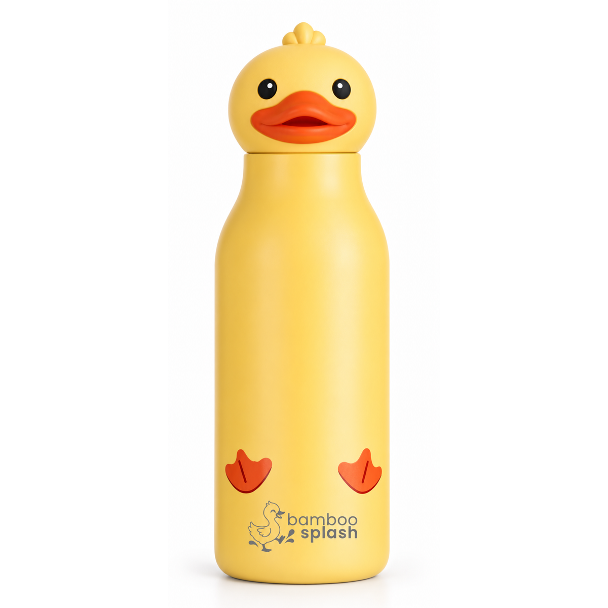 Bamboo Splash 500ml Kids Stainless Steel Water Bottle | Duck
