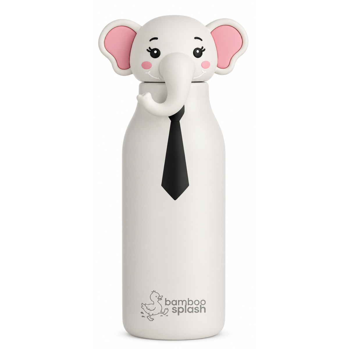 Bamboo Splash 500ml Kids Stainless Steel Water Bottle | Elephant