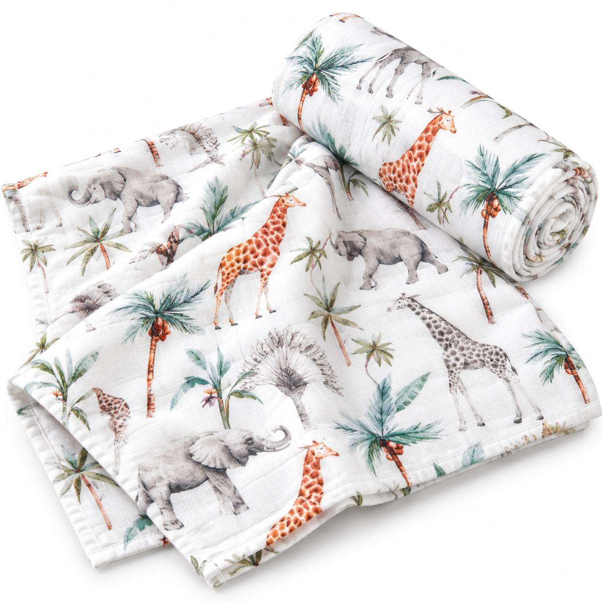 Bamboo Cotton Muslin Blanket - Wild Life