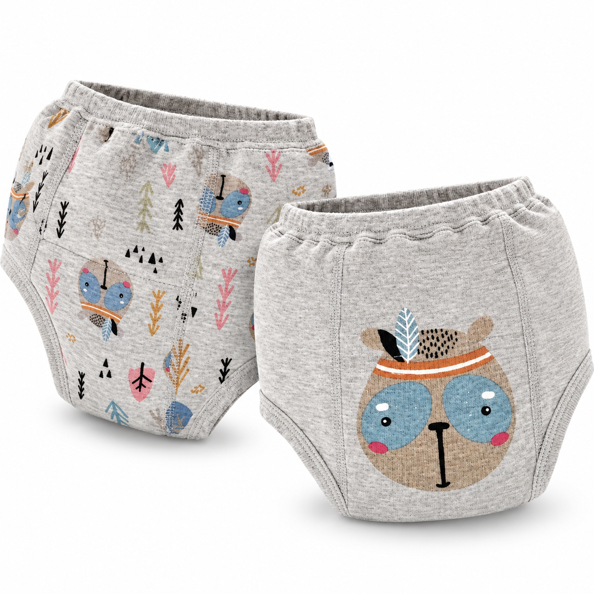 Cotton Training Pant - Tribal Bears (2pc Set)