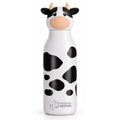 Bamboo Splash 500ml Kids Stainless Steel Water Bottle | Cow