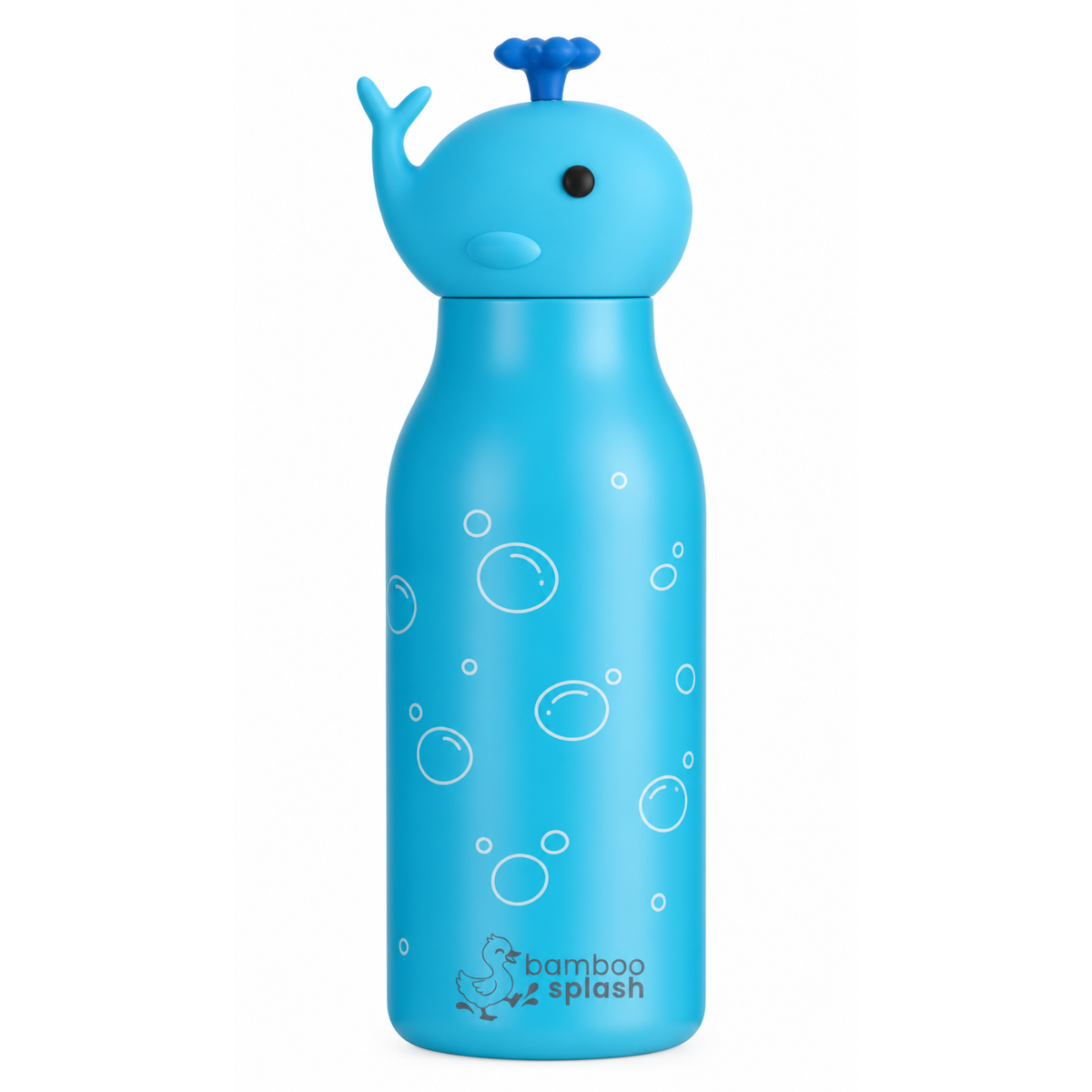 Bamboo Splash 500ml Kids Stainless Steel Water Bottle | Whale