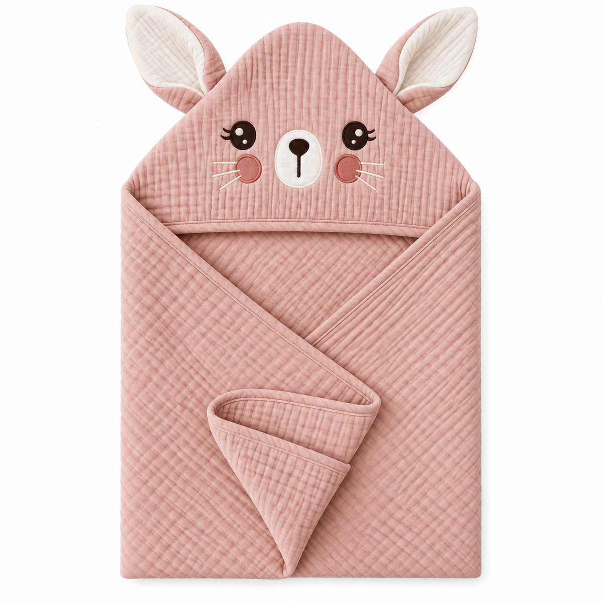 Rosie Bunny Hugs Hooded Towel