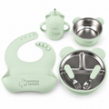 Bamboo Splash – Tiny Tummies Feeding Set | Green