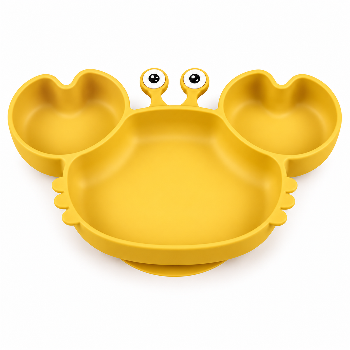 Crabby Silicone Plate | Yellow