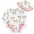 Pink Sands Surf Club Swimsuit Set