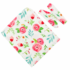 Baby Beautiful Floral Swaddle Blanket and Headband Set