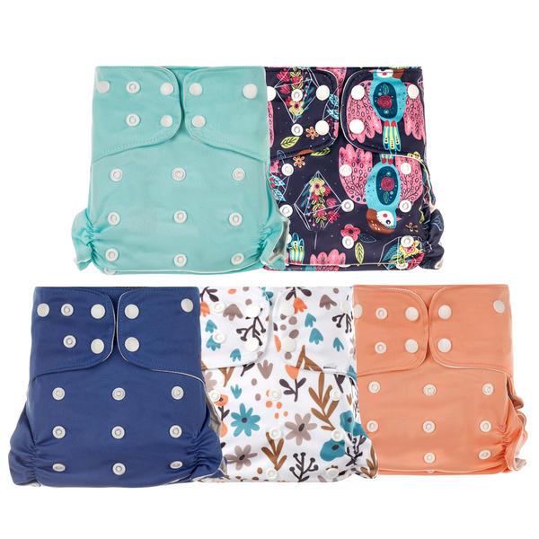 5 x AWJ Large Nappies