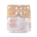 Pocket AWJ Grey Mesh Cloth Nappy - Soft Boho Pink