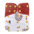AIO Flaps Cloth Nappy - Rainbow Splash