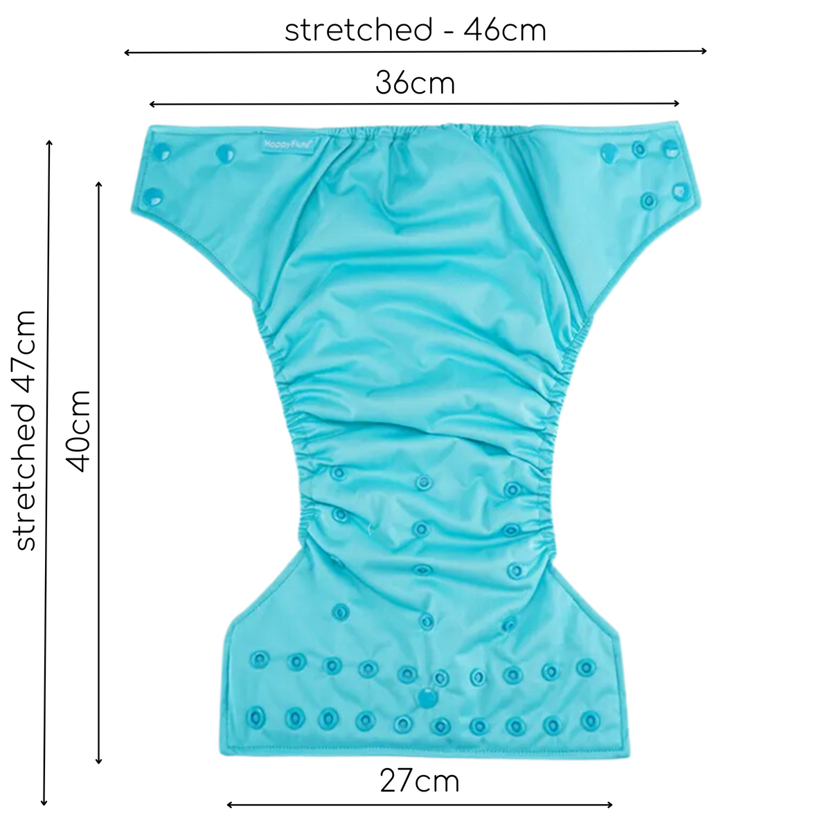 Pocket Cloth Nappy - XL Suede - Boho Rainbow
