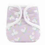 Minky Cover Cloth Nappy - Unicorns Lavender