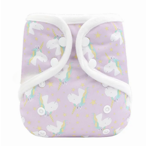 Minky Cover - Unicorns Lavender