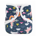 Minky Cover Cloth Nappy - Unicorns Navy