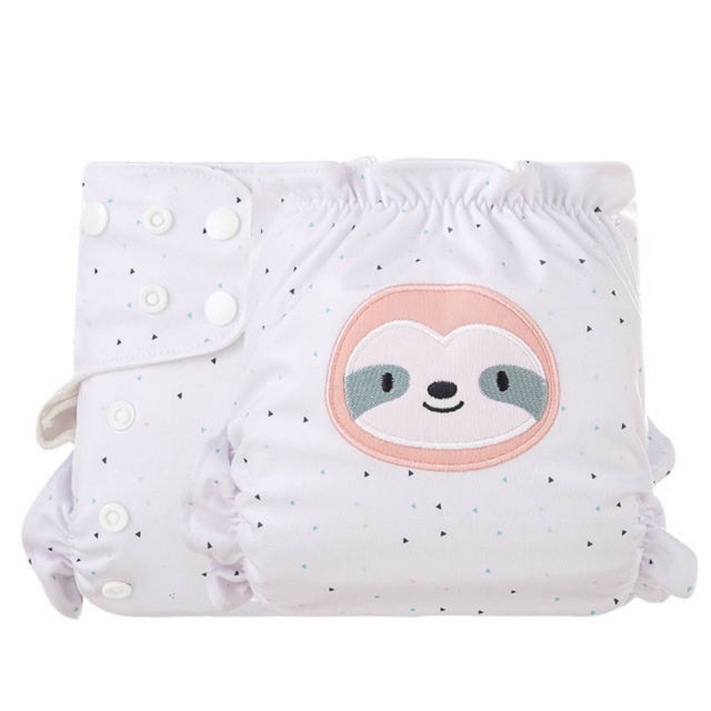 Pocket - AWJ Large Cloth Nappy - Sloth