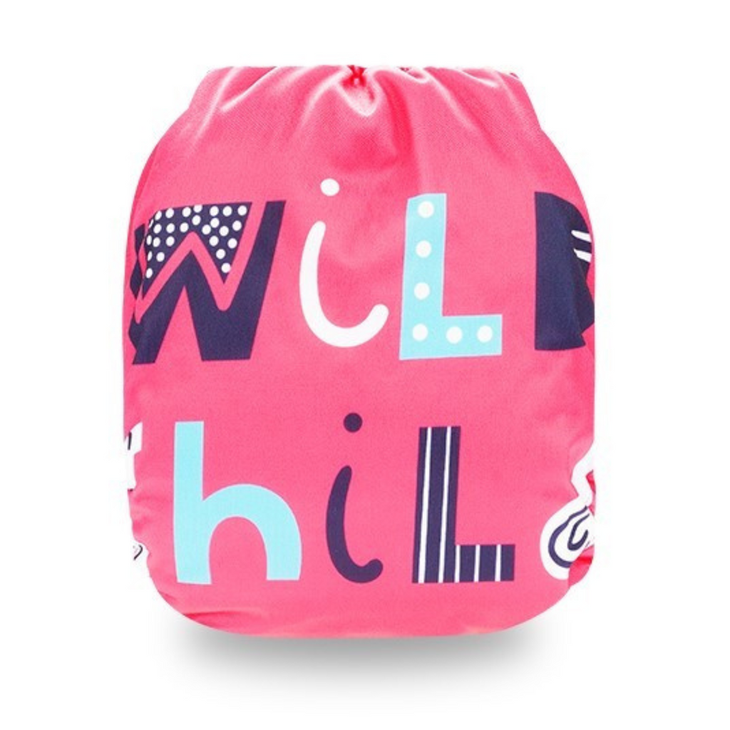 Pocket - Coffee Fleece Cloth Nappy - Wild Child