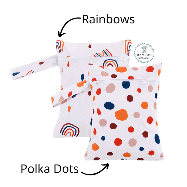 Small Wetbag - Rainbows & Polka Dots (1 Piece)