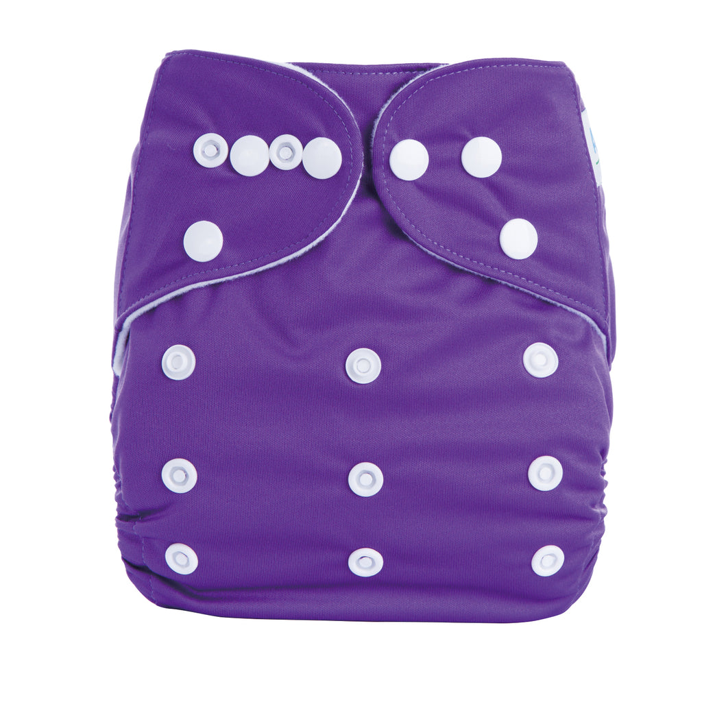 Pocket Cloth Nappy - Suede - Dark Purple