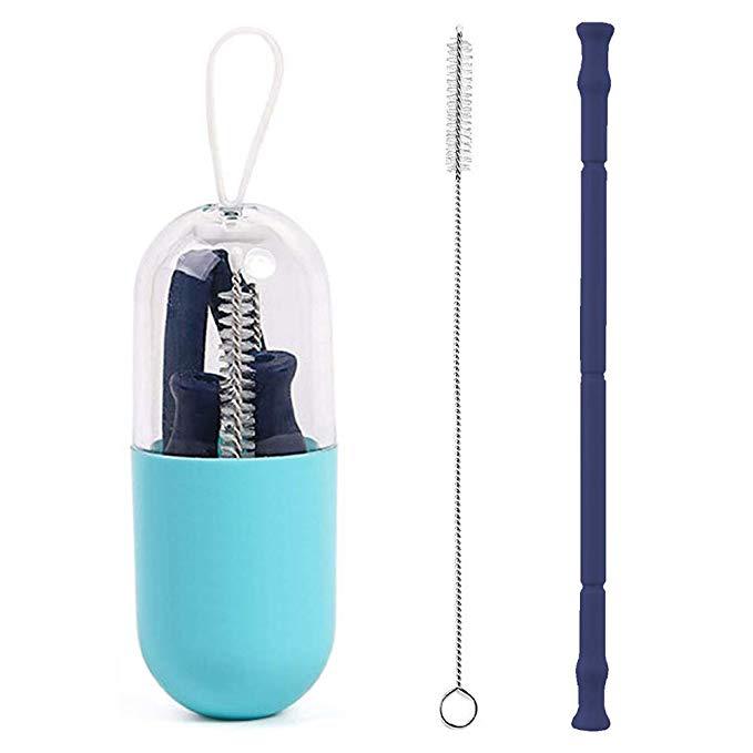 Silicone Straw - Navy