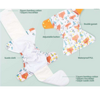 AIO Flaps Cloth Nappy - Rainbow Splash