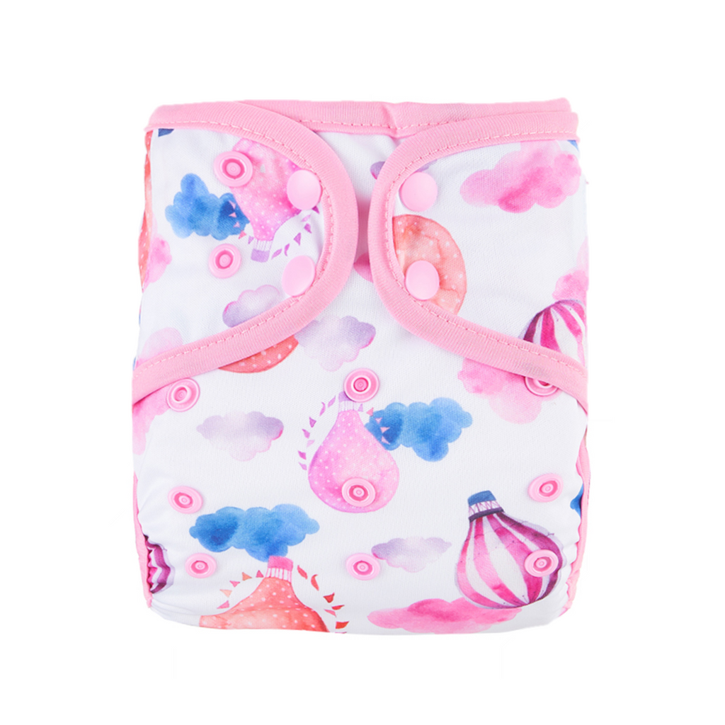 Cover Cloth Nappy - Hot Air Balloons