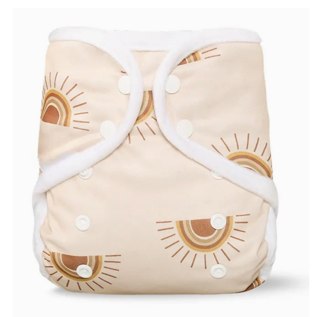 Minky Cover Cloth Nappy - Sunrise