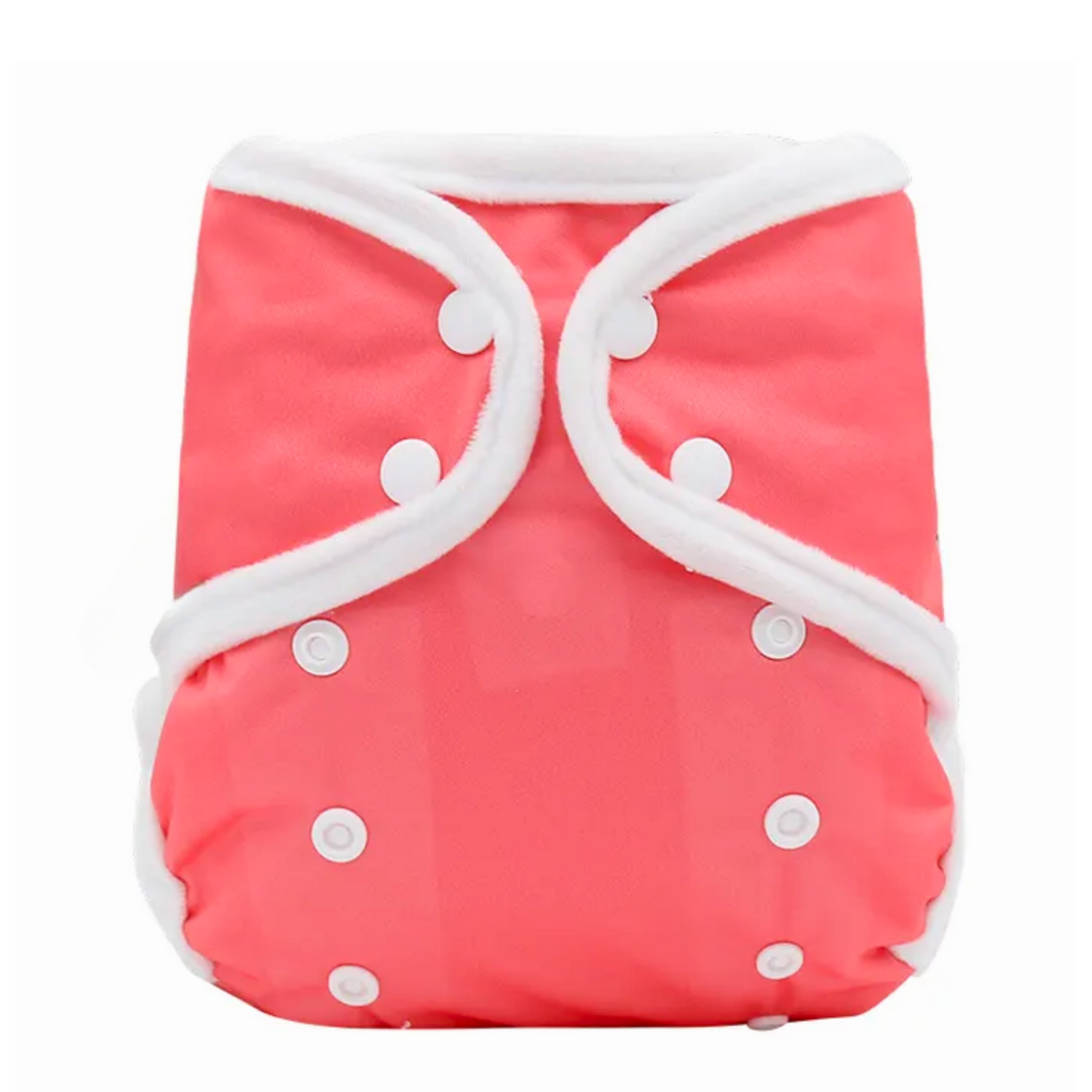 Minky Cover Cloth Nappy - Pink