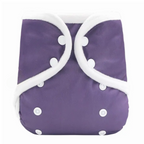 Minky Cover Cloth Nappy - Purple