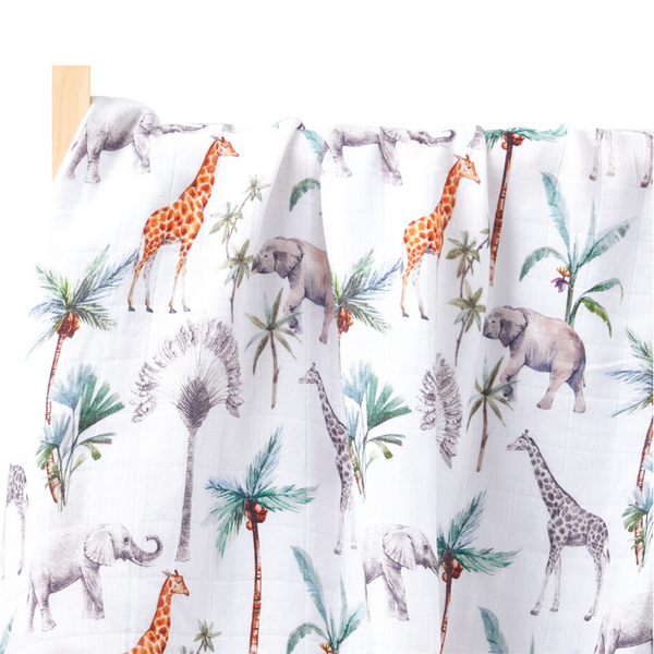 Bamboo Cotton Muslin Blanket - Wild Life