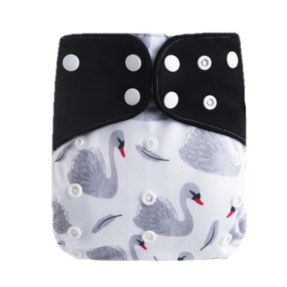 Pocket AWJ Grey Mesh - White Swans
