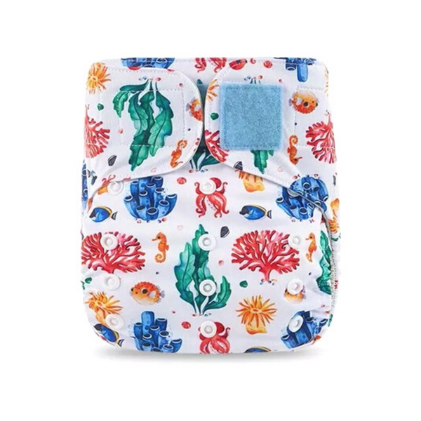 Pocket AWJ Grey Mesh Velcro - Marine Life