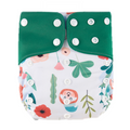 Pocket AWJ Grey Mesh Cloth Nappy - Sleepy Sloth