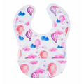 PUL Bib - Pink Hot Air Balloons