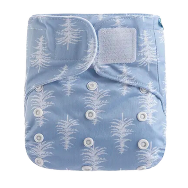 Pocket - Suede Velcro - Snowy Trees