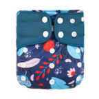 Pocket AWJ Grey Mesh Cloth Nappy - Veg Garden