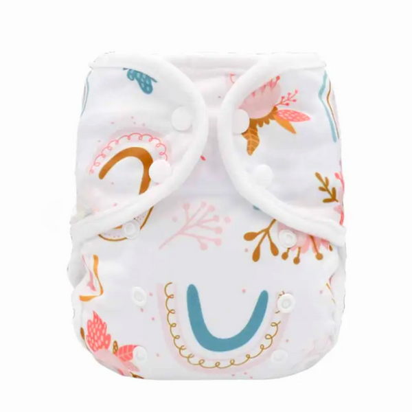 Minky Cover - Floral Rainbows