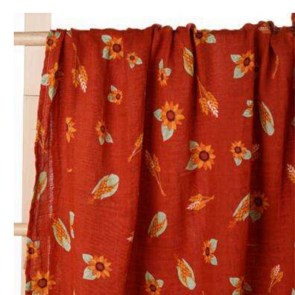 100% Cotton Muslin Blanket - Harvest