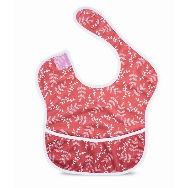 PUL Bib - Blush Leaves