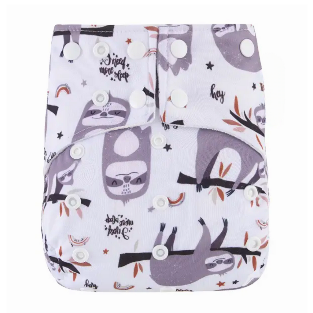 AIO Hybrid  Cloth Nappy - Lazy Sloths