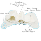 AIO Velvet  Cloth Nappy- Lemons